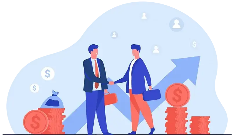 وکتور همکاری در فروش